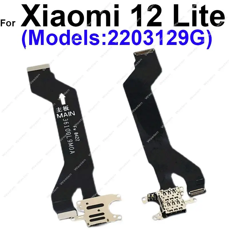 

SIM Card Reader Flex Cable For Xiaomi 12 Lite 12lite SIM Card Slot Reader Connector Flex Cable Repalcement