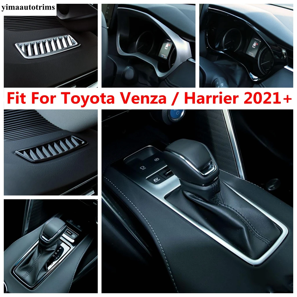 

Shift Gear Panel / Dashboard Frame/ Middle AC Air Vent / Read Lamp Cover Trim Accessories For Toyota Venza / Harrier 2021 - 2024
