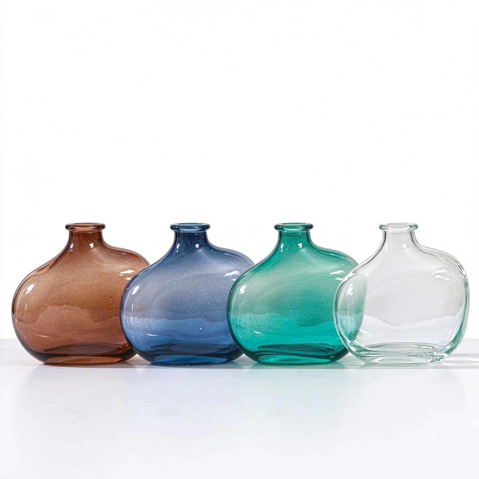 Colorful Glass Reed Diffuser Bottle Empty Essential Oil Aromatherapy Bottle Home Table Decor Fragrance Container