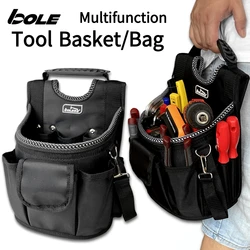 Multifunctional Reinforced Tool Bag Tote Basket Tool Waist Bag One Shoulder Crossbody Backpack Combined High Performance Bag