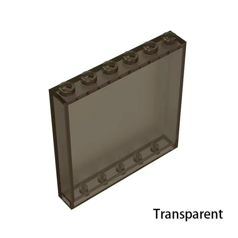 Wall Element 1x6x5 59349 MOC Building Blocks Wall Board Black/White/Grey/Transparent DIY Compatible With LEGO City Bricks Toys