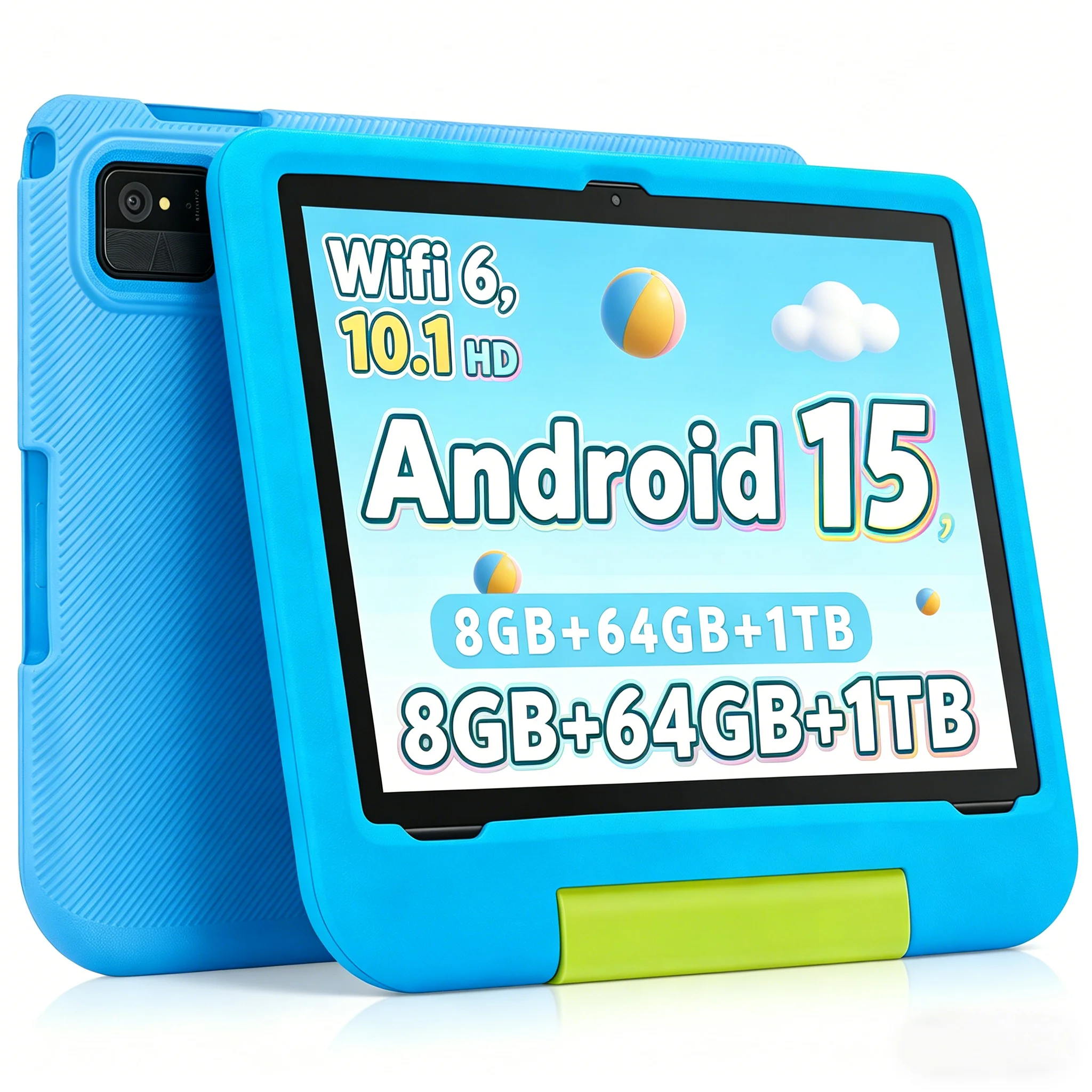 Android 15 Kids Tablet 10.1