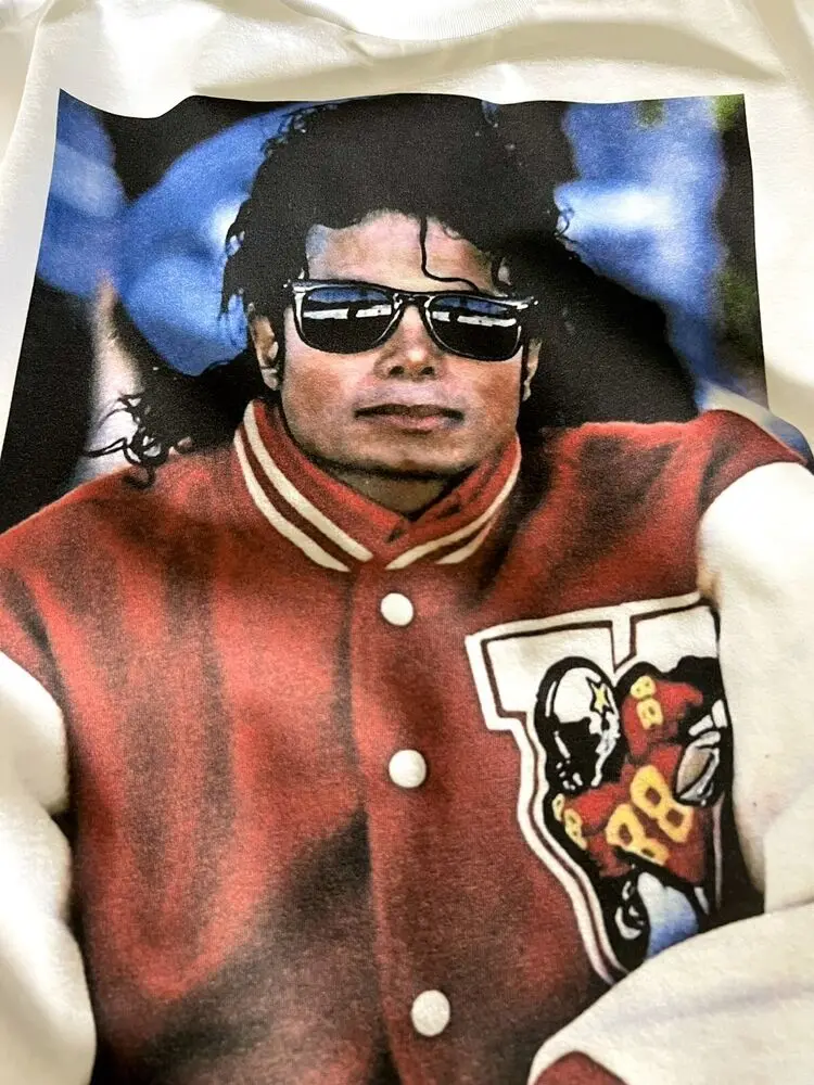 تي شيرت مايكل جاكسون للجنسين ، قماش بيلا ، للجنسين #5