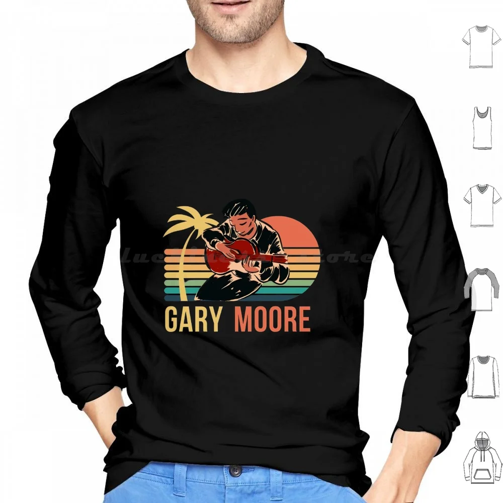 

Gary Moore Hoodie cotton Long Sleeve Gary Moore Music Gary Moore Blues Band Heavy Metal Hard Guitar Thin Lizzy