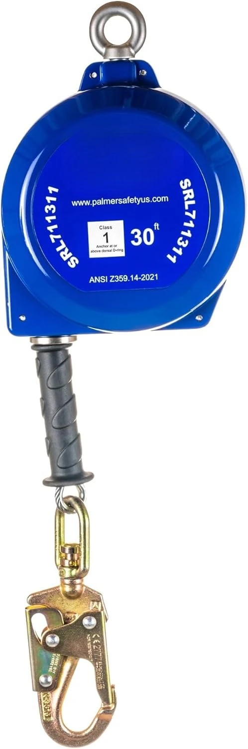 ريال سعودي 30 قدم. خط الحياة ذاتي التراجع I ANSI Z359.14-2021 فئة 1 I SRL كابل مجلفن علوي دوار #2