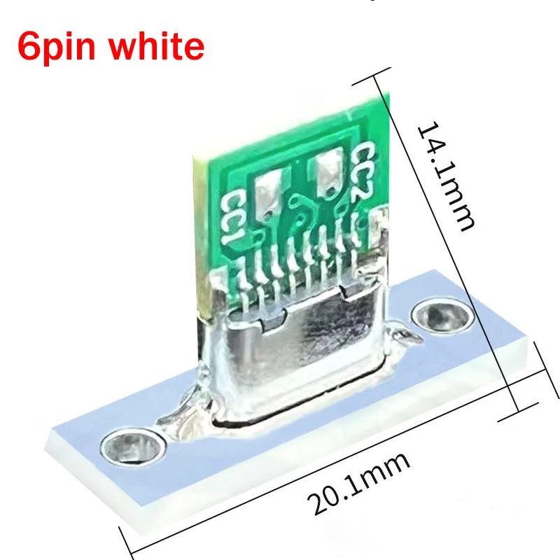 Charging Port USB Type C Socket Connector 2Pin 2P 4P Waterproof Strip Line Of Solder Joint Female Connector Jack