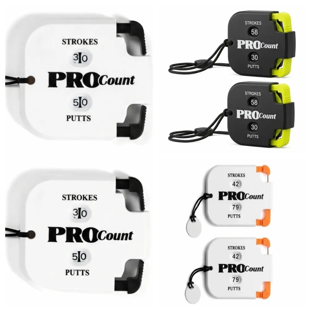 1/2pcs 2 Digit Display Golf Stroke Counter 1-99 Counting Press Count Button Scorekeeper Clicker Mini Size ABS