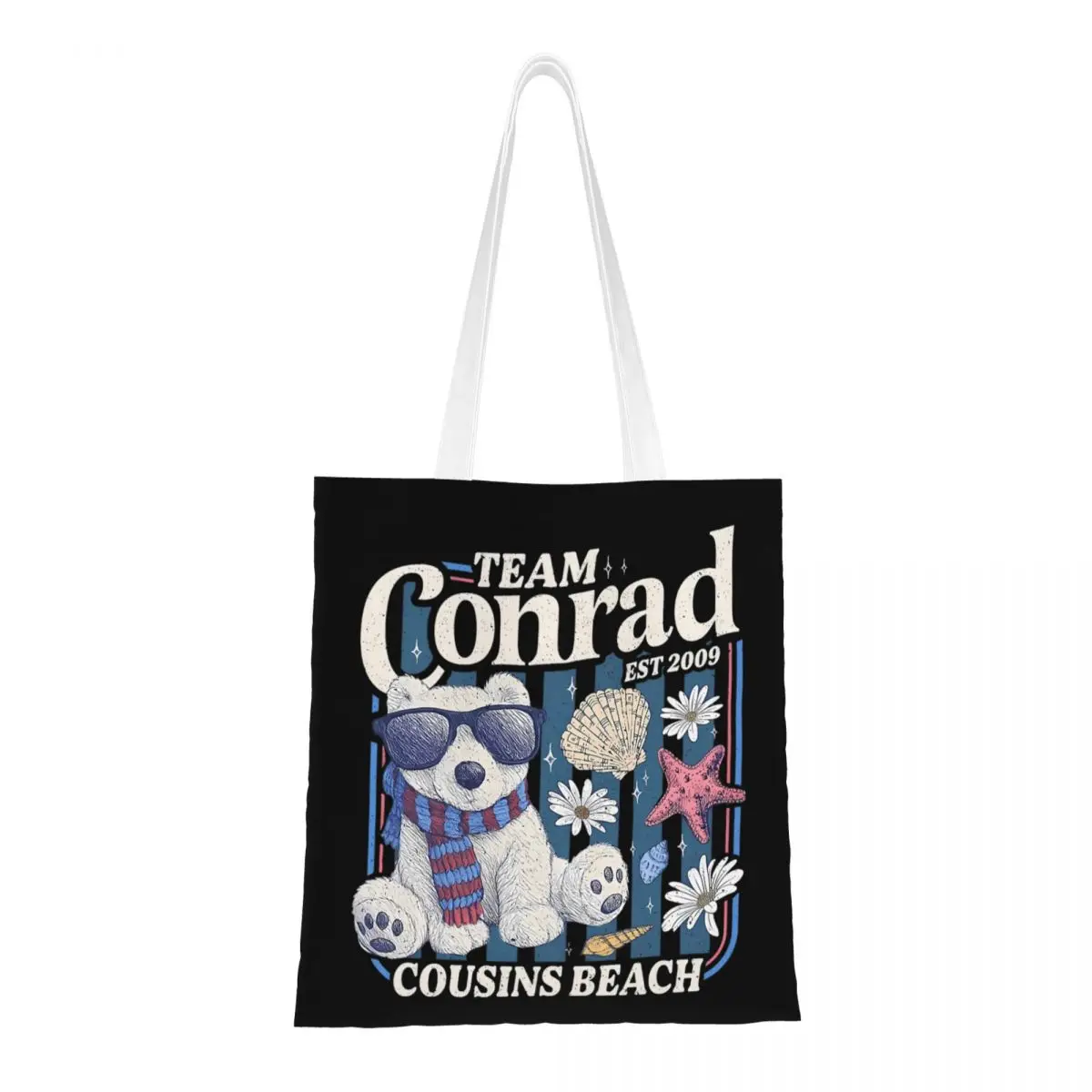 

Унисекс Cousin Beach Team Conrad Сумки-тоут Холст The Summer I Turned Красивая сумка для покупок для детских сумок