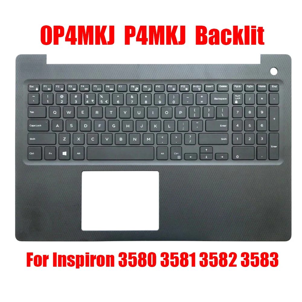 

Подставка для ноутбука DELL Inspiron 15 3580 3581 3582 3583 0P4MKJ P4MKJ AP2EM000200 с подсветкой, английская Клавиатура США, черная, Новинка