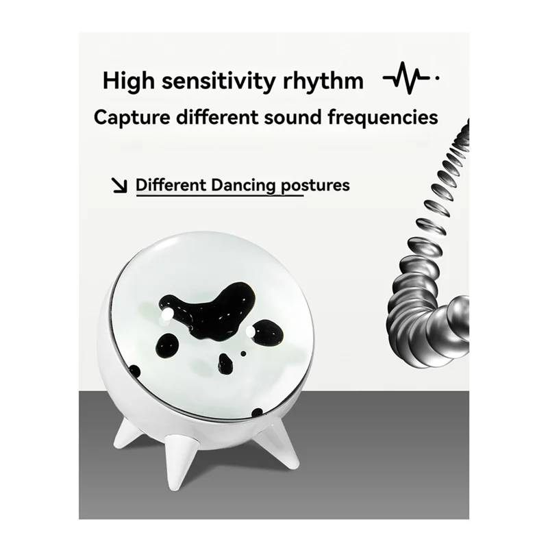 A25R-Magnetic Fluid Pickup Music Rhythm Light - Visualized Desktop Ornament,Home Decoration Speaker Sound Partner Light