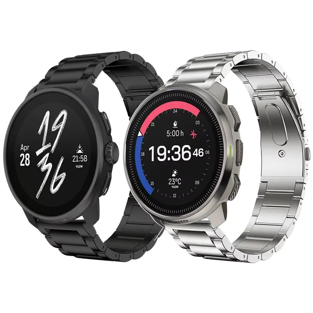 

Ремешки из нержавеющей стали для Garmin Vivoactive 6 5 4 3, ремень для часов Forerunner 255 265 645 745 965 55 Venu 2 3 Металлический браслет