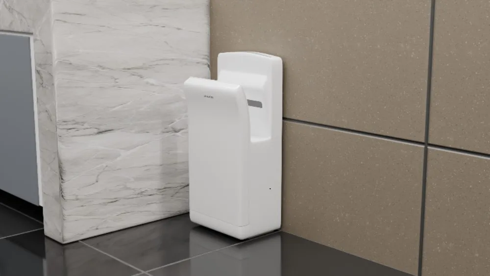 Высокоскоростная бесконтактная сушилка для рук, предназначенная для быстрой, гигиенической и энергоэффективной сушки.