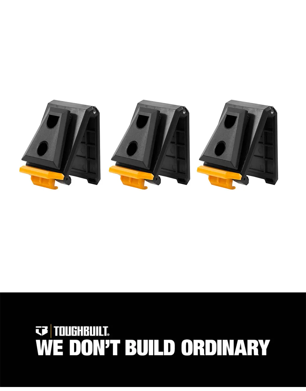 TOUGHBUILT TB-CT-150 ClipTech-Naben, 3er-Pack, robuster Schnellclip für alle ClipTech-Taschen, Werkzeuggürtel, Handwerker – Detail 1