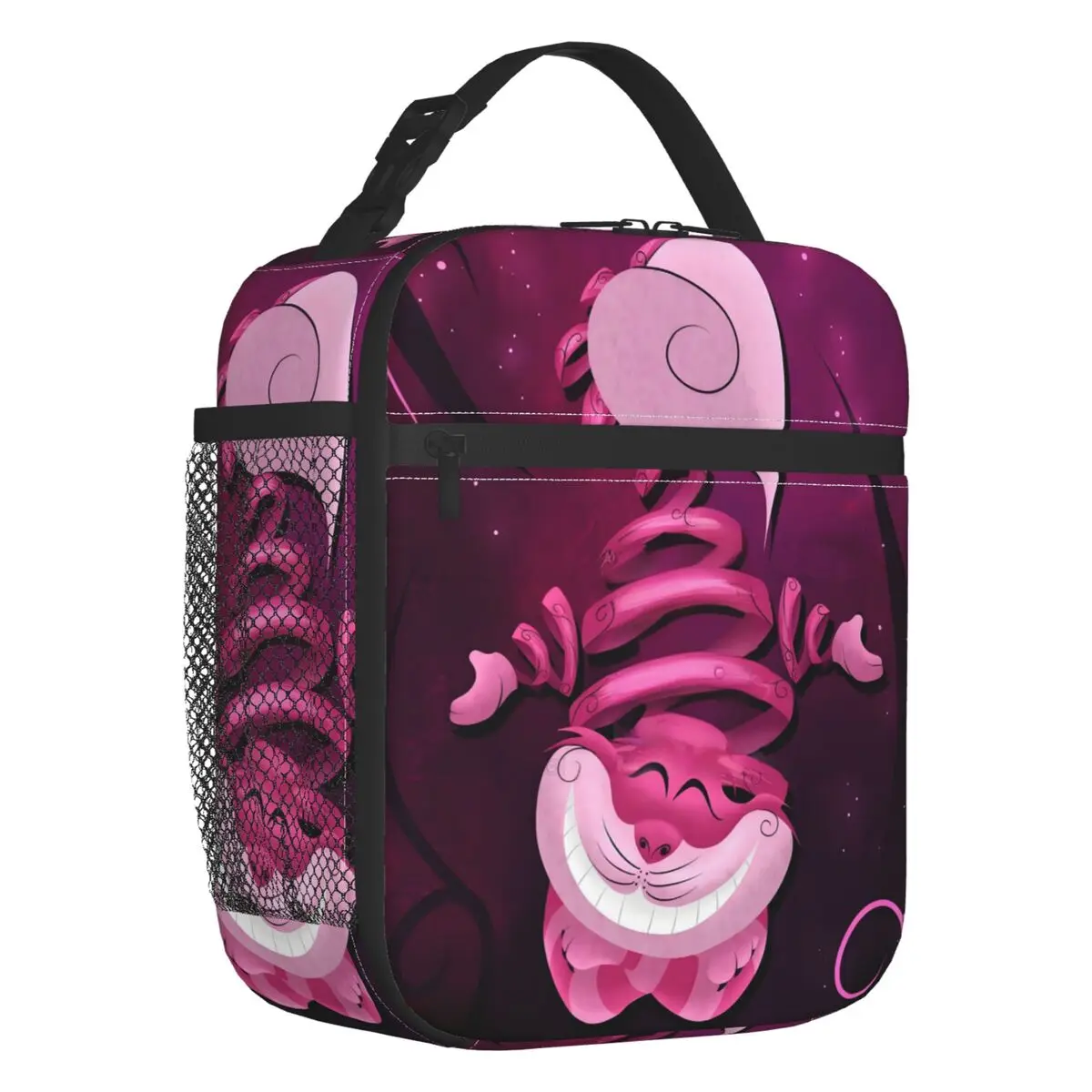 

Custom Cheshire Cat Resuable Lunch Box Leakproof Cartoon Animal Thermal Cooler Food Insulated Lunch Bag Office Work