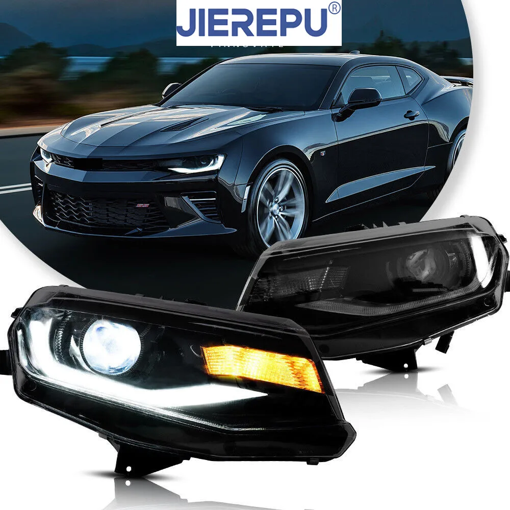 

1 пара светодиодных фар с указателями поворота для Chevrolet Camaro 2016-2018 и 2019-2023 ZL1 W/Sequential