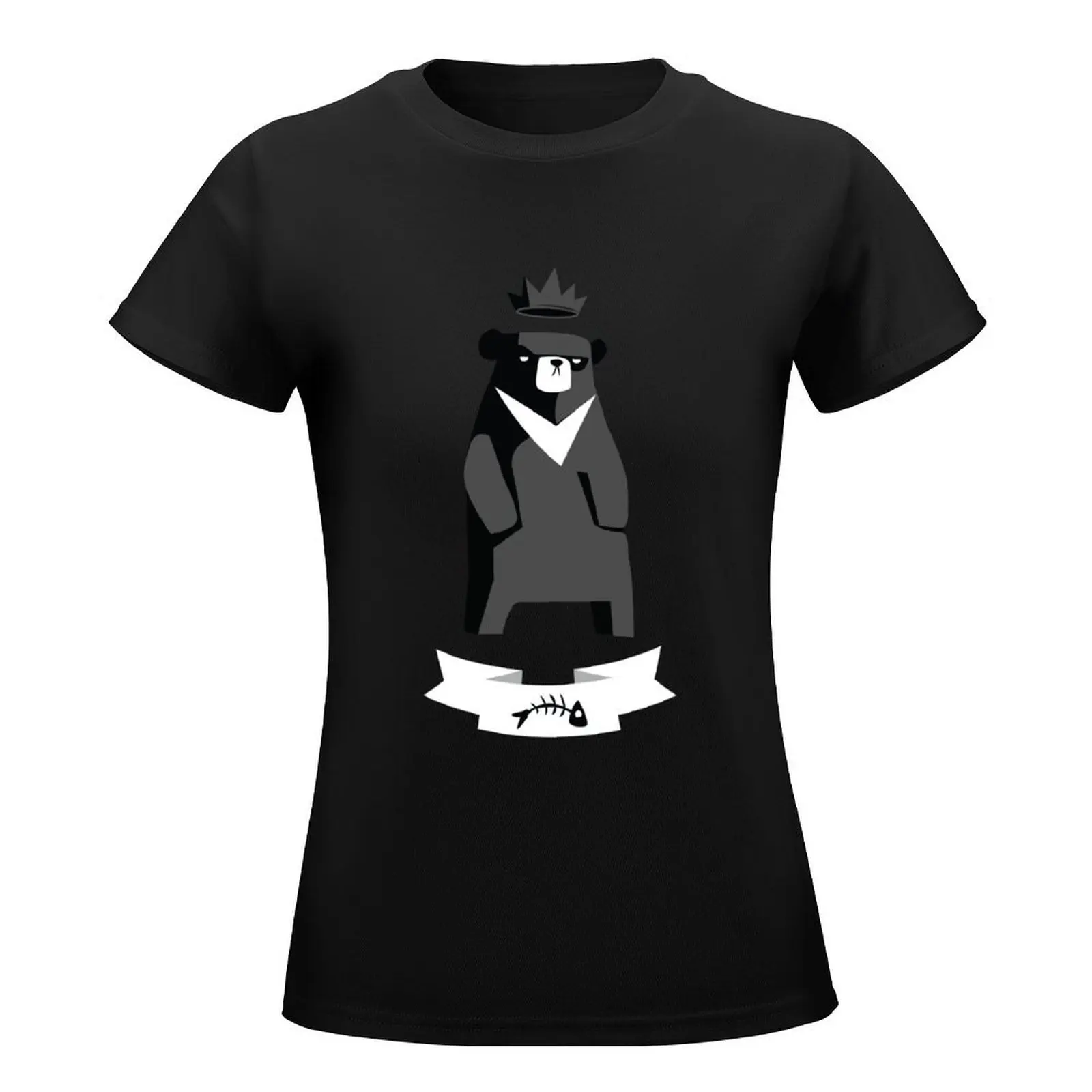 Moon Bear T-Shirt female graphics t shirts for Women loose fit