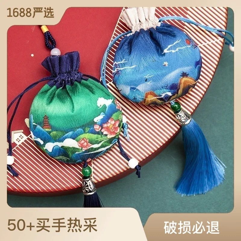 Dragon Boat Festival Sachet Sachet Empty Bag Portable Antique Car Pendant Sachet Children's Baby Fetal Hair Mosquito Repellent L