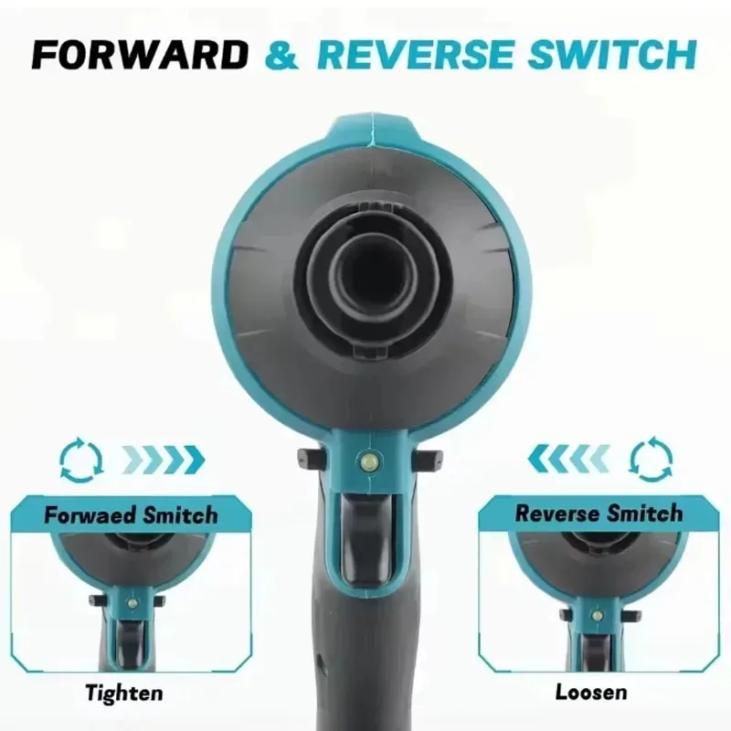 Makita DAS180 18V Brushless Cordless Air Blower Dust Removal Tool with Nozzle for Machinery and Workbench Cleaning