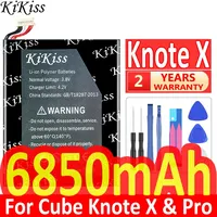 6850mAh KiKiss Powerful Battery for ALLDOCUBE Cube Knote X & Pro Tablet PC Kubi KnoteX Rechargeable Replacement I1302-2871185-2s