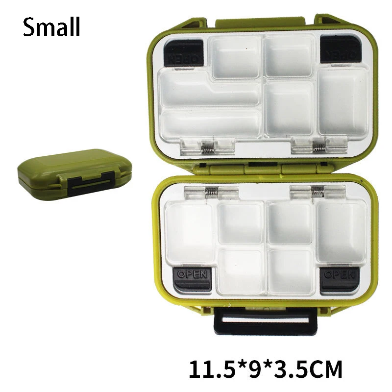 Accessori: Bait Box, Rock Fishing Box, Large, Medium, Small Four-Color Lock, Lure Box, Fishing Tool Box, a prova di perdite