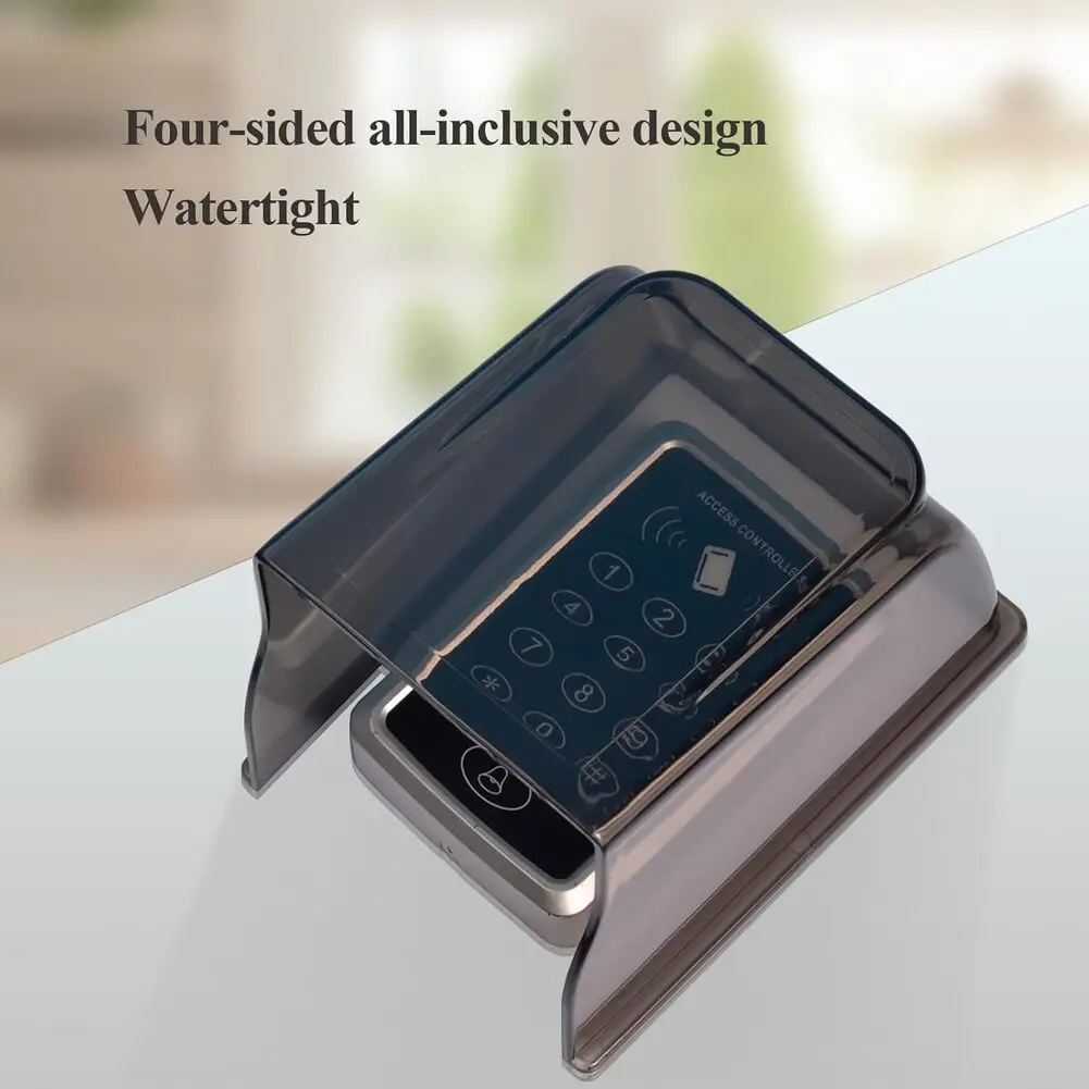 PC Rain Cover for Doorbell Keypad Outdoor Security System Fingerprint Scanner ACS Video Doorbell Weatherproof Grey