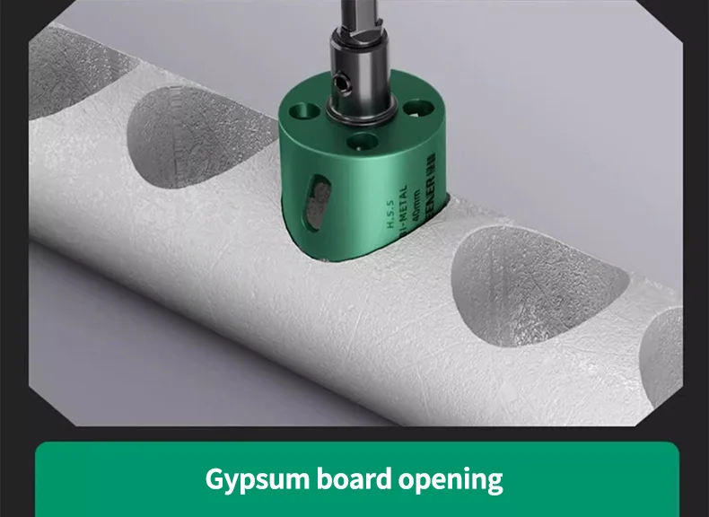GREENERY 19-127mm Hole Saw Cutting Kit Set for Wood Drywall Particle Board Drilling Woodworking Tools with Storage Case