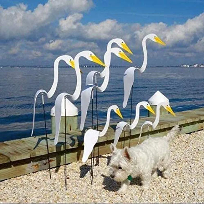 C2 1Pcs Garden Cyclone Bird Flamingo Backyard Beach Creative Party Decoration Photography Props Lawn Pool Decor Home Flamingo