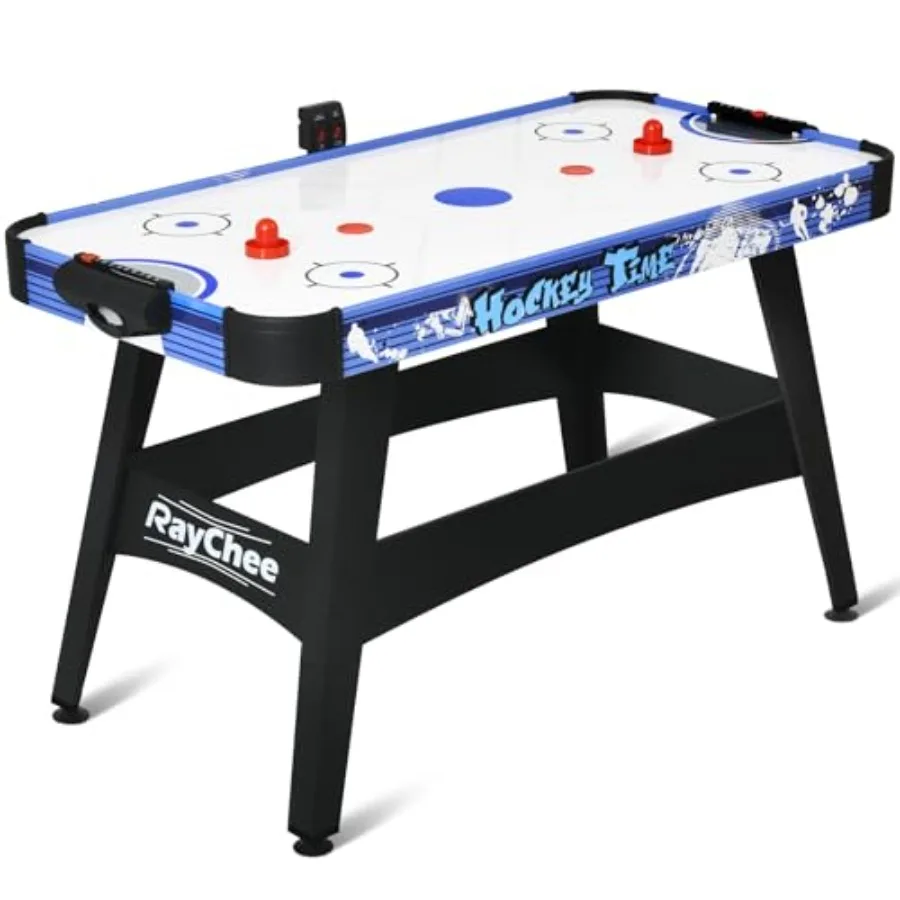 

58-Inch Indoor Powered Air Hockey Game Table with 2 Pucks and 2 Pushers Featuring a Stronger Motor and Digital LED Scoreboard f