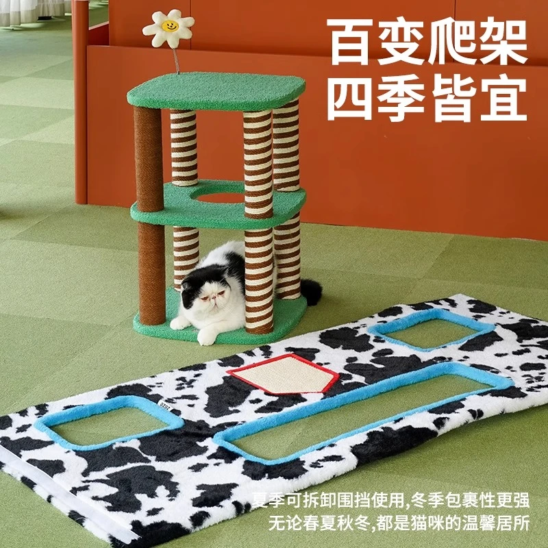 Villa cat climbing frame double cat nest universal in all seasons