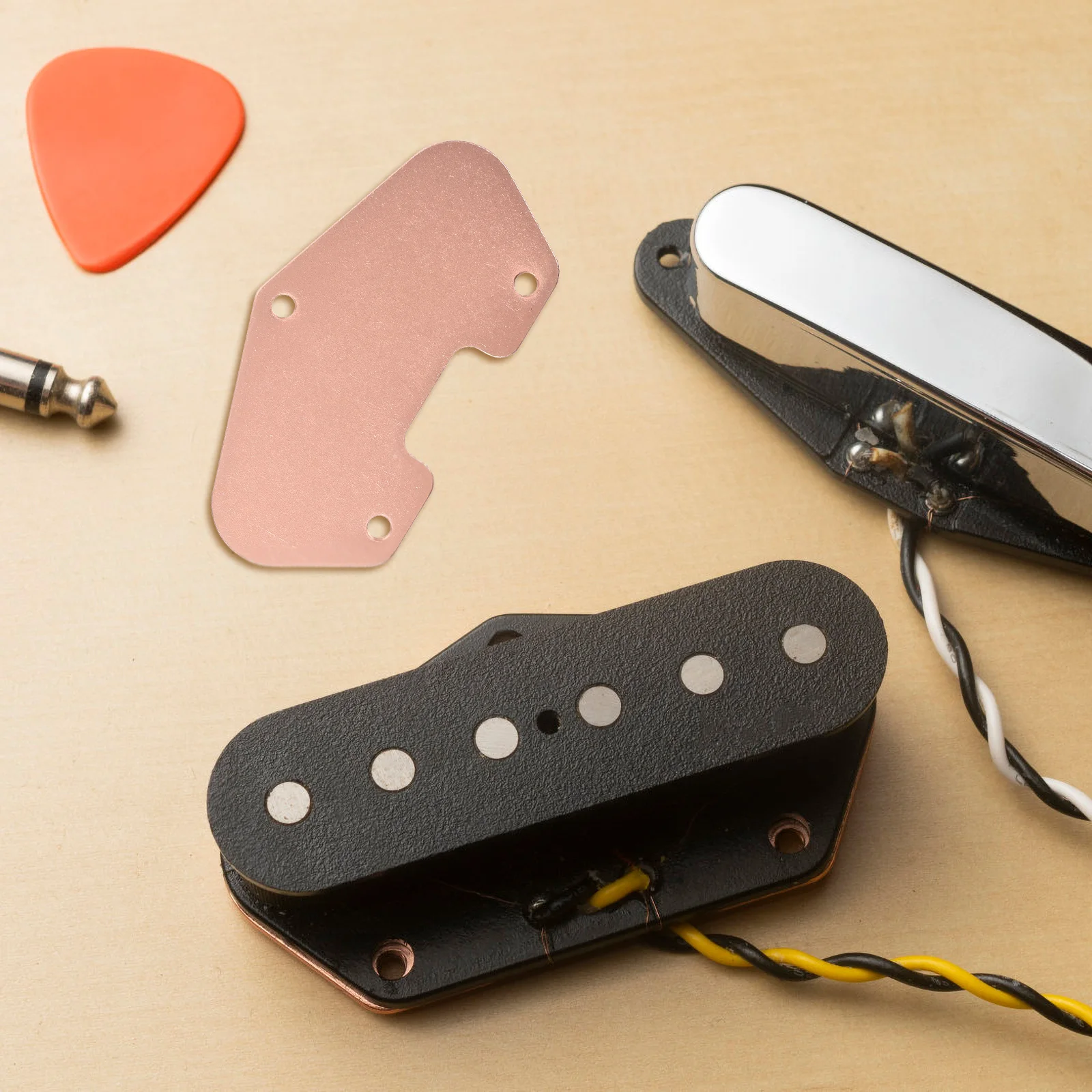 

Copper Baseplate for Guitar Pickup Durable Replacement Parts Electric Acoustic Instruments Smooth Surface Practical Material