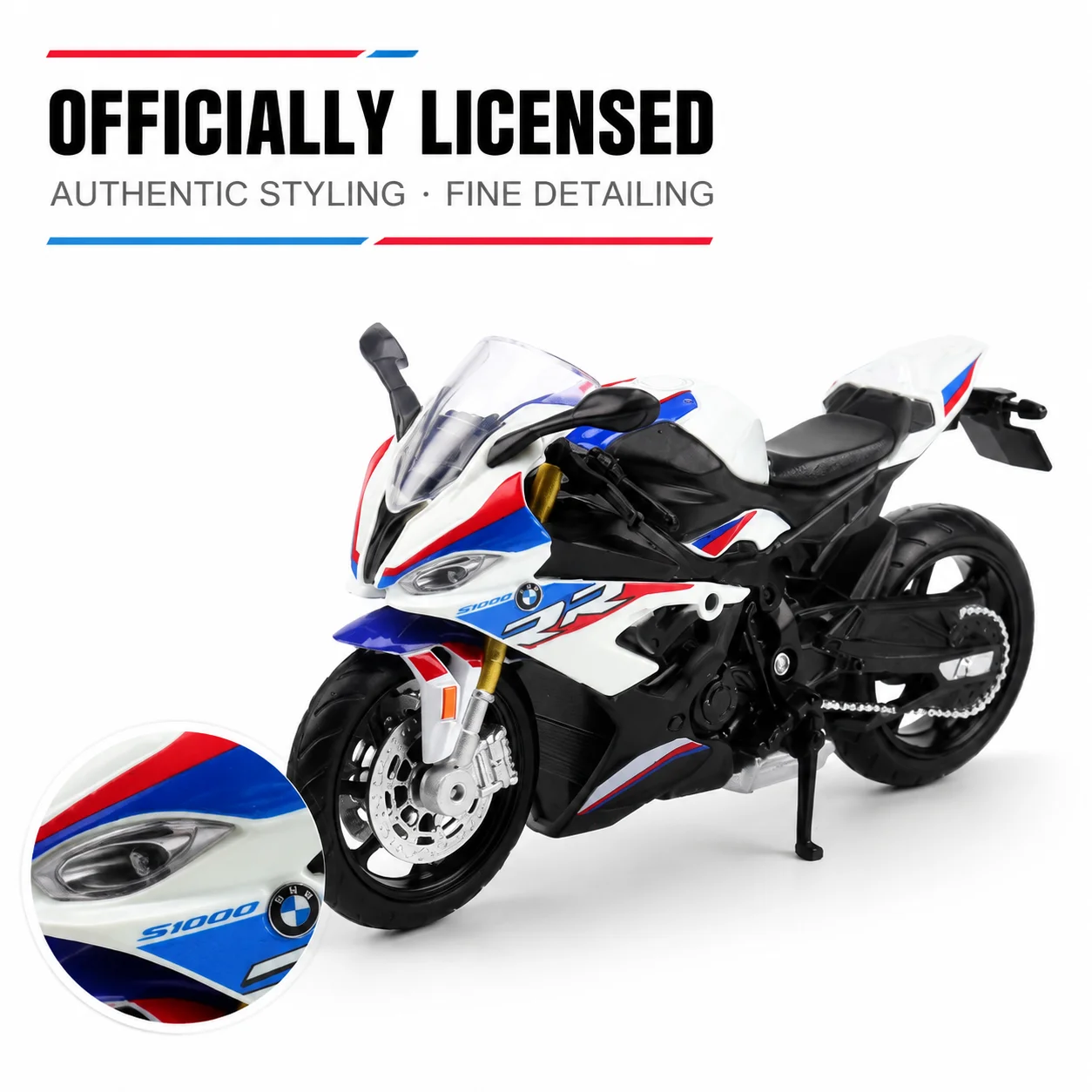 RMZCiTY 1:18 BMW Honda Kawasaki Honda Yamaha Spielzeug-Motorrad Druckguss-Miniaturmodell 1/18 Ausstellungsstück Sammlerstück Geschenk Freund – Detail 2