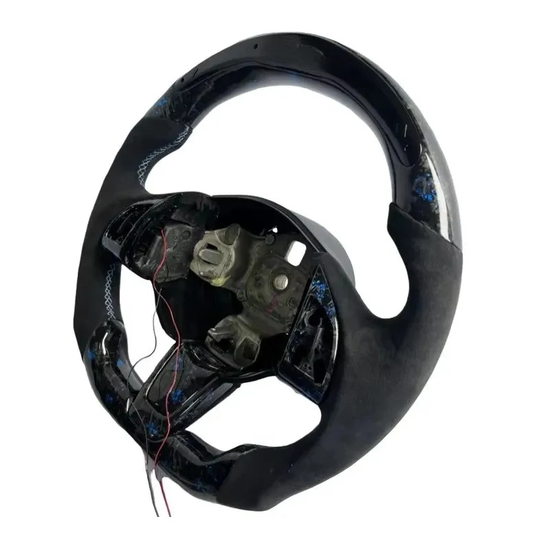 High Quality Forged Carbon Fiber Steering Wheel For Fiat 500 Abarth 595 695 124 Spider Punto Tipo Ypsilon 2007-2024
