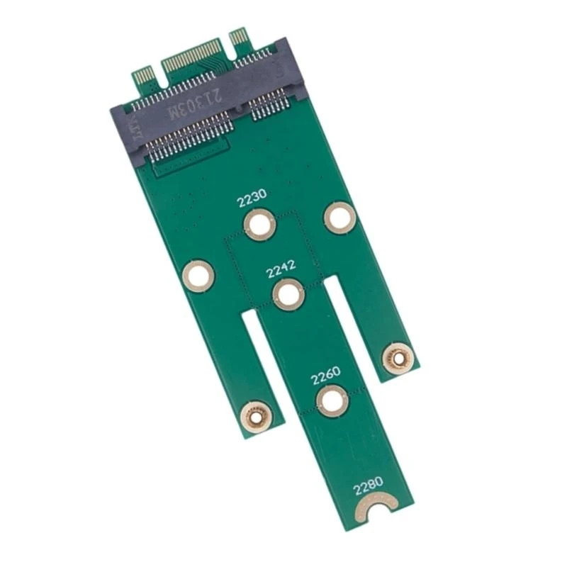  MSATA to M.2 NGFF Adapters Convert Card NGFF M.2 MSATA Male to NGFF M.2 Adapter Suitable for 2230 2242 2260 2280 SSD