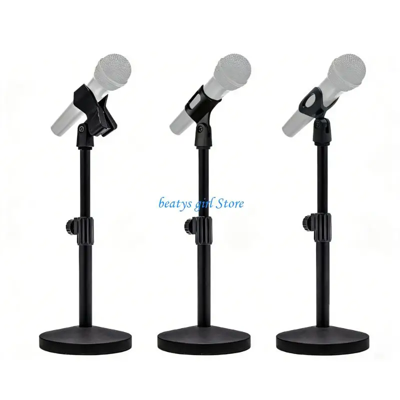 

C7AB Heavy Duty Metal Desktop Voice Holder Stand With Adjustable Height And 360 Degree Movement For Podcasting And Capturing