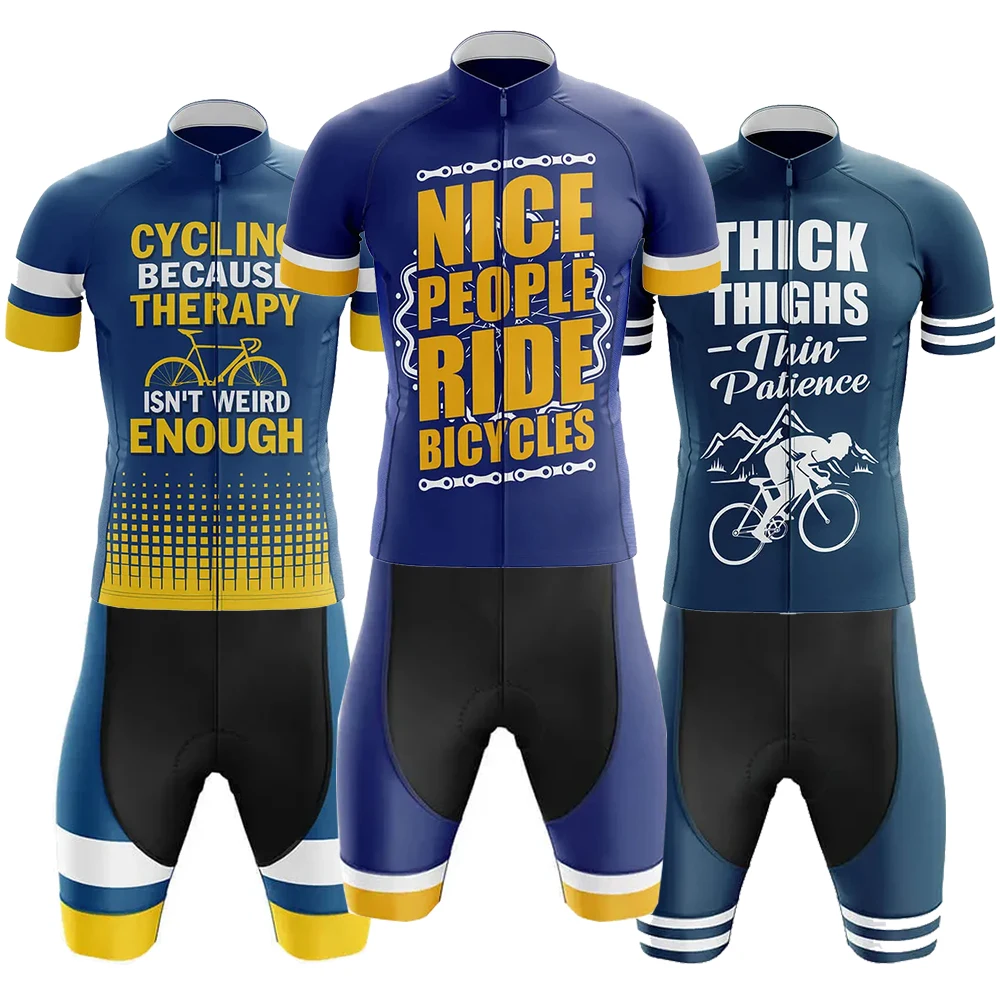 

Мужской велосипедный трикотаж без рукавов Nice People Road Bike Maillot in My Head, комплект быстросохнущих шорт Ropa Ciclismo - одежда для велосипеда