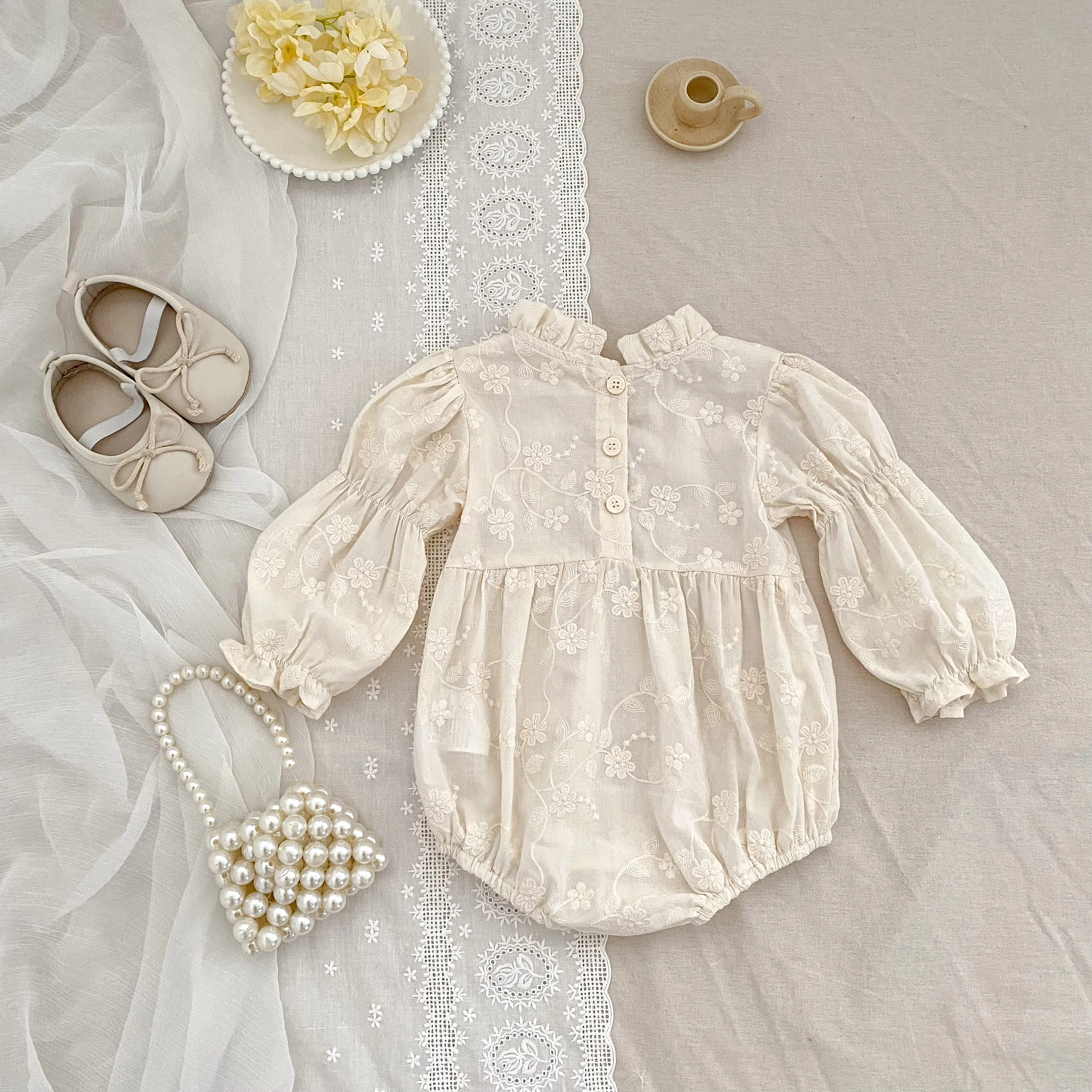 Neue Herbst 0-6Yrs Schwester Kleid Mädchen Party Kleid Baby Mädchen Stickerei Strampler Schwester Geburtstag Party Baumwolle Kinder Prinzessin Kleider – Detail 24