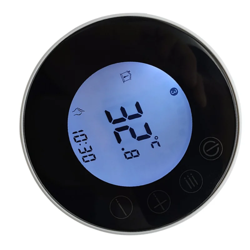 Tuya Runder WLAN-Innenthermostat, intelligenter App-Fernthermostat, ausgestattet mit intelligenter App-Anwendung-Y05A