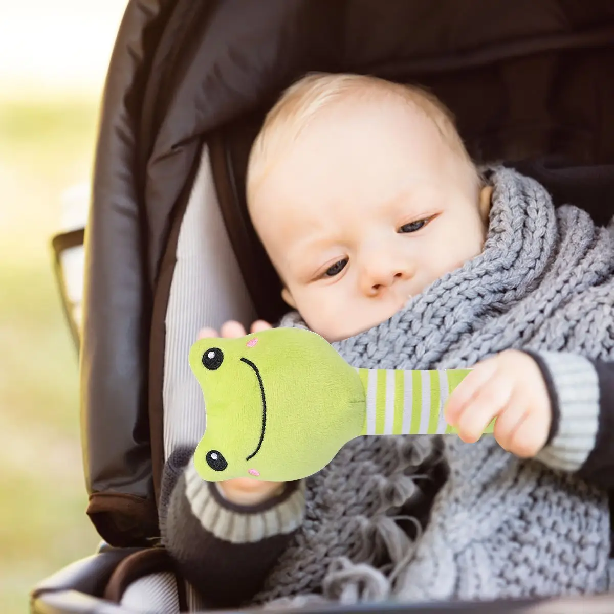 

Baby Hand Crank Bell Toys Crib Hanging Animal Shape Rattle Teether Soft Baby Grip Toys EcoFriendly Newborn Gifts
