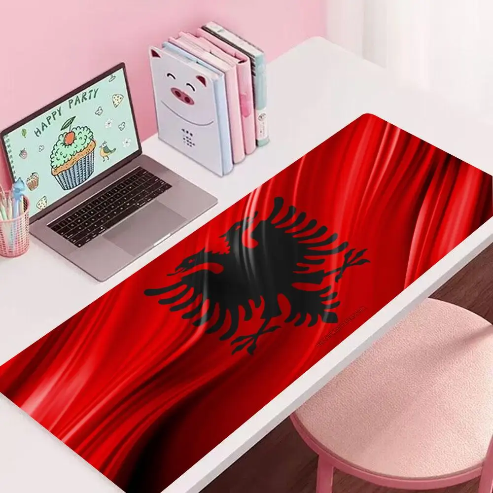 A-Albania A-Albanians F-Flags Mouse gabinete gamer Pad 900x400mm Office Non-Slip Pads Large Mouse Pad PC Gamer Naturally Rubber