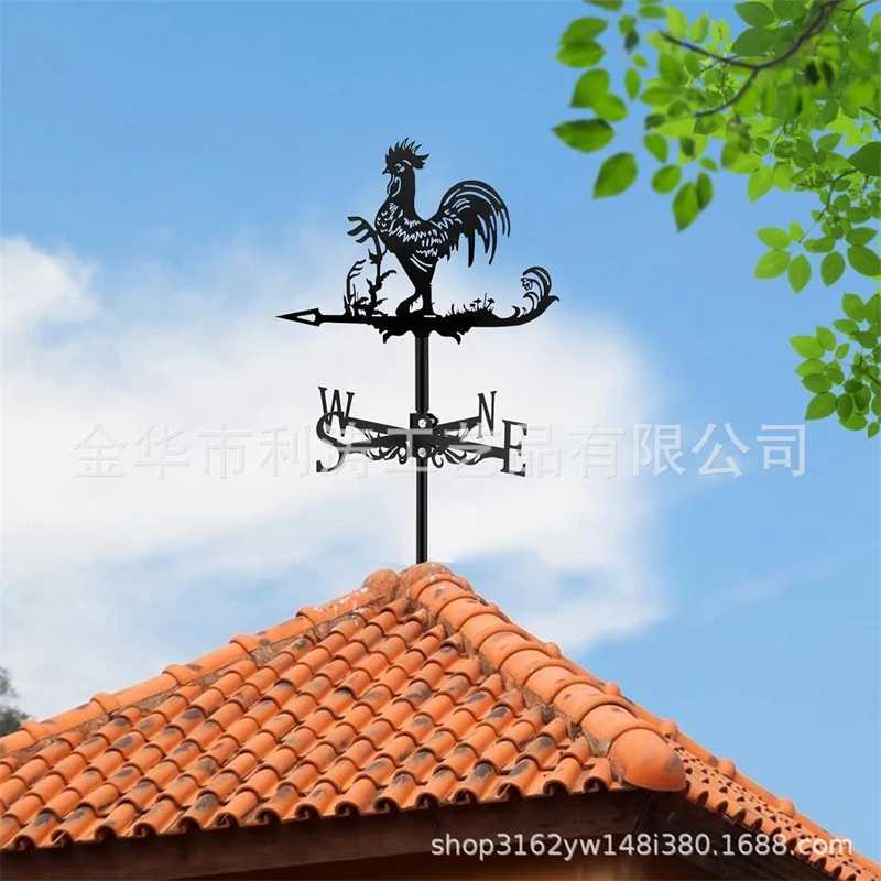 

Hot Selling Metal Outdoor Wind Vane Iron Art Crafts Garden Decoration Courtyard Ornaments Iron Art Courtyard Roof