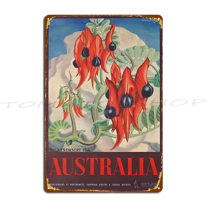 Australia Vintage Travel Metal Plaque Poster Vintage Wall Mural Poster Club Designs Tin Sign Poster