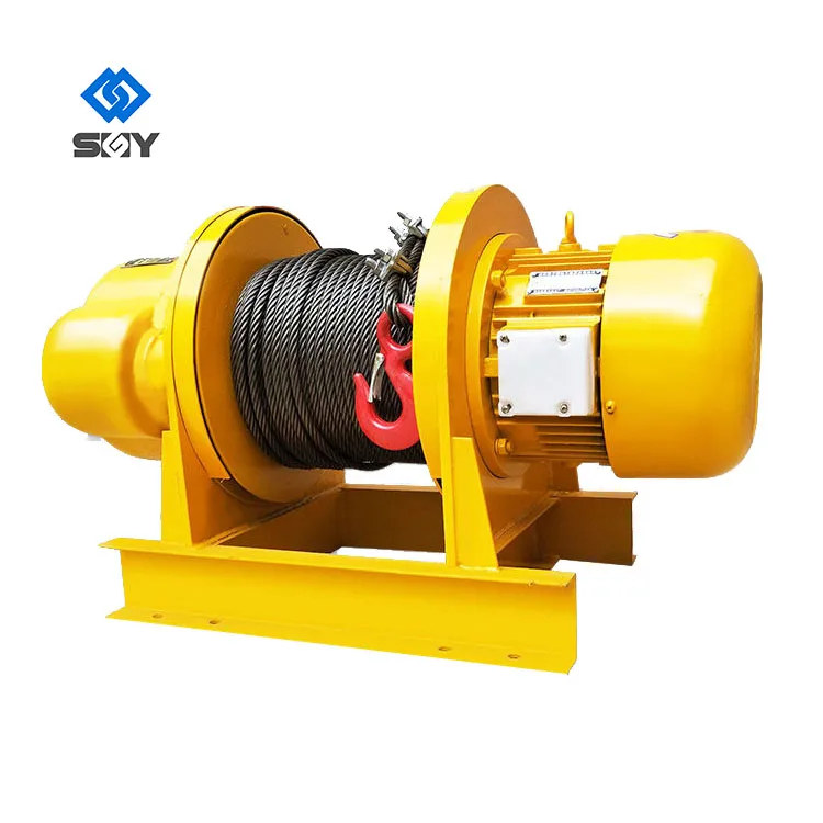 Hot Sale Luffing Winch Electric Hoist Winch 1 Ton 1.5Ton 2500Kg Cable Pulling Power Winch