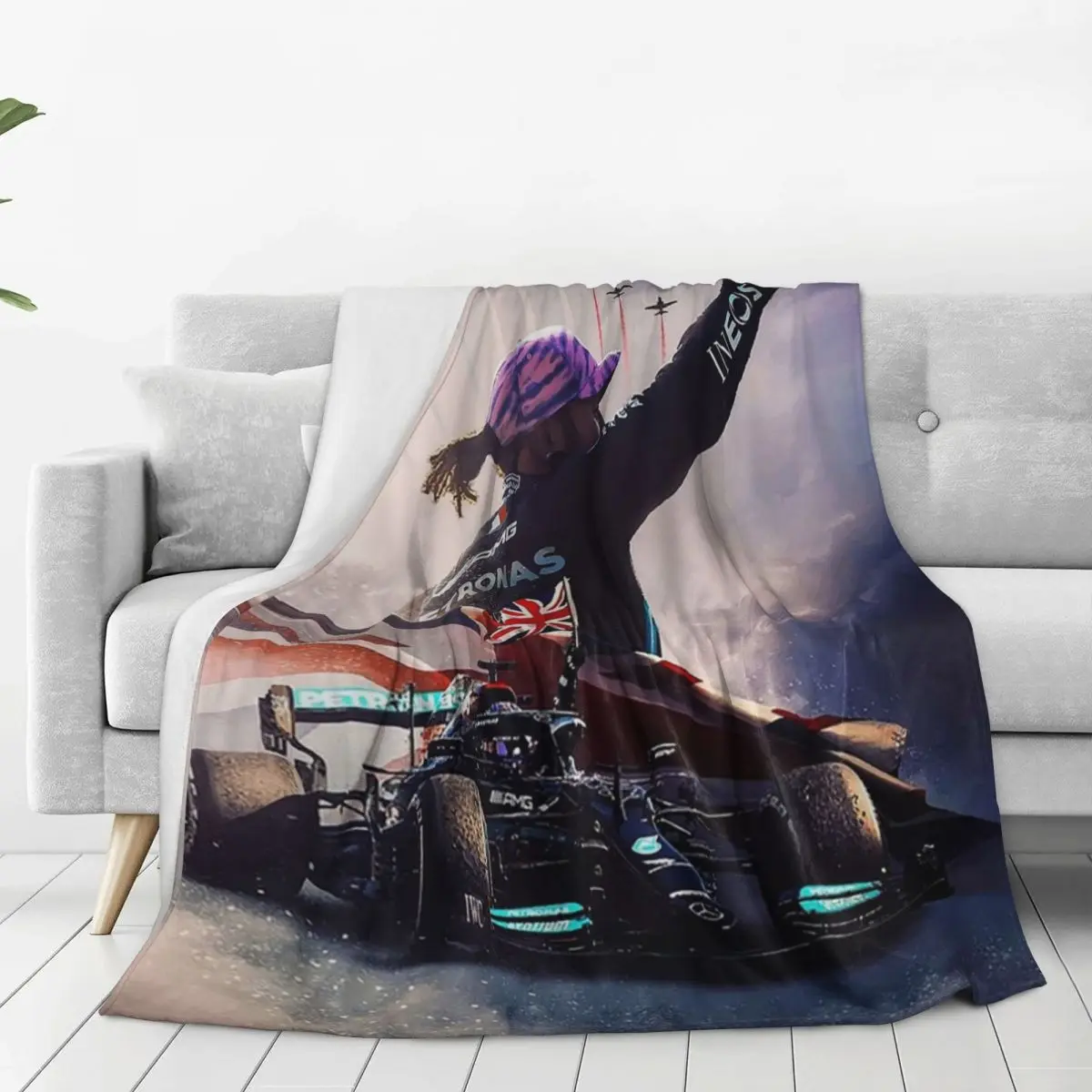 Glory_Lewis Hamilton_Art - F1 2024 Blanket Flannel Super Soft Sofa Throw Blankets For Couch Bedding Travel Throws Bedspread