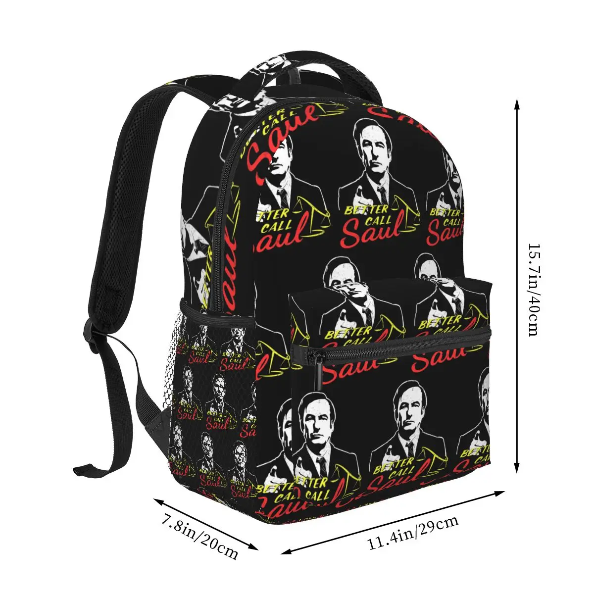 Better Call Saul Silhouette Sketch Backpack Student Boys Girls BookBag Kids School Bag Computer Shoulder Bags for Men Women
