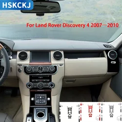 For Land Rover Discovery 4 2010-2016 Piano Black Air Outlet Gear Shift Panel Set Car Interior Decoration Car Accessories Sticker