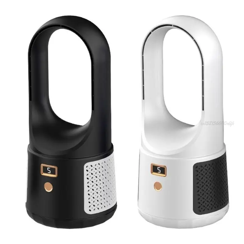 27rb fã portátil sem lâmina com 6 velocidades desktop recarregável fã ar resfriadores ar silencioso fã para o casa