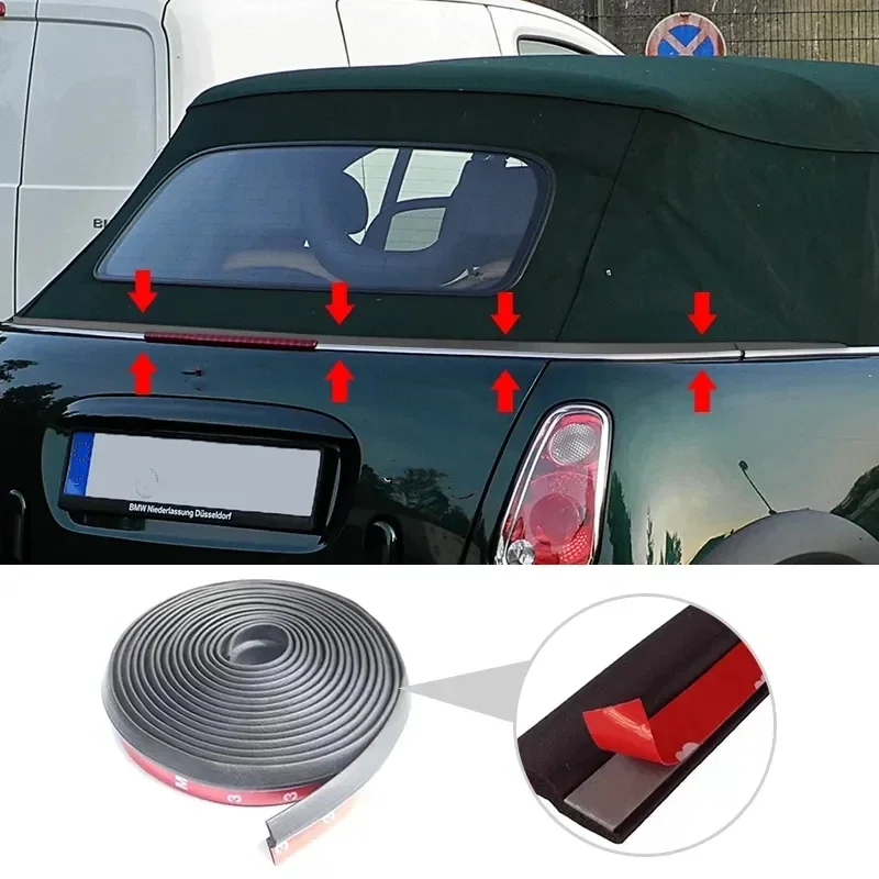 Mini Cooper Replacement Self-adhensive Rubber Seal BMW Mini One Cooper S Convertible Rear Soft Top Roof Weather Seal Repair Kits