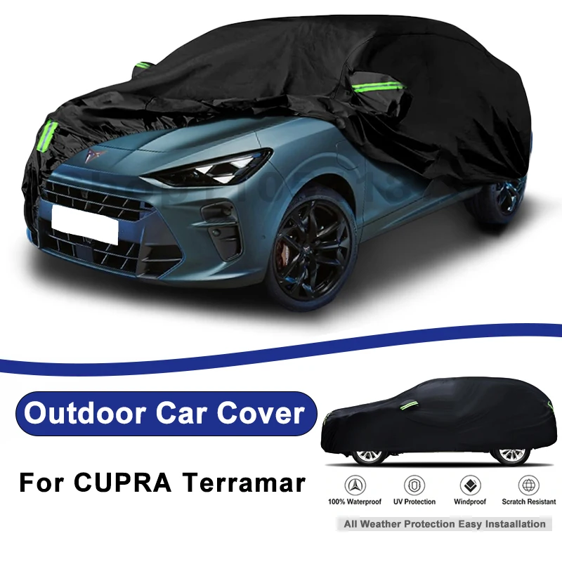 Funda Protectora Exterior para CUPRA Terramar, Impermeable, Resistente al Polvo y a los Rayos UV, para Todo el Vehículo