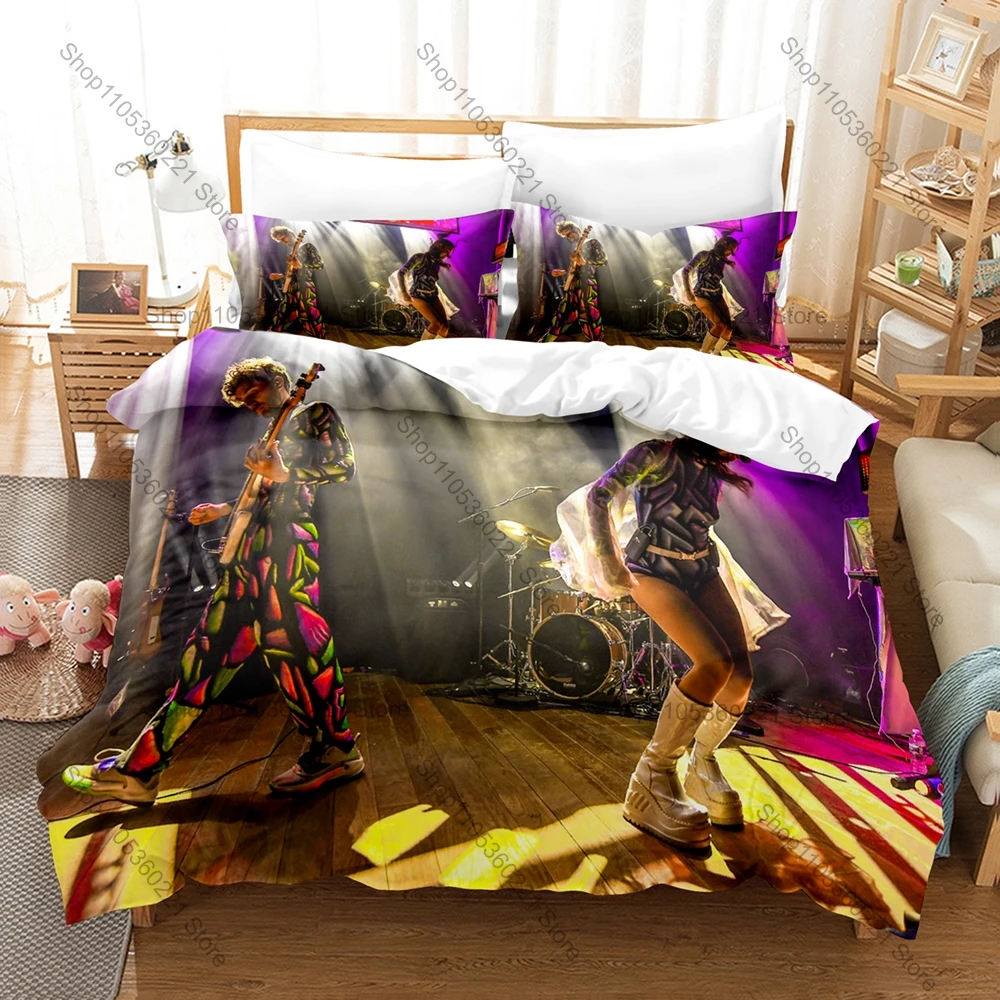 Cool Magdalena Bay Duvet Cover + 2 Pillowcases LA Synth Pop Duo Mercurial World Imaginal Disk Album Bedding Set Soft Fabric Deco