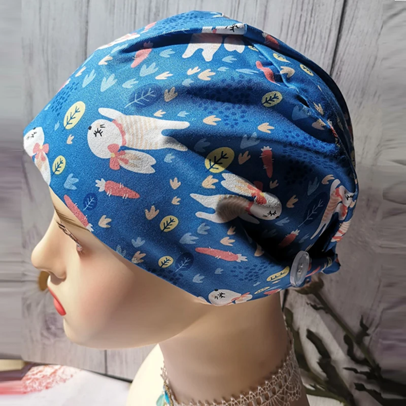 Czapki unisex Regulowana czapka do salonu kosmetycznego Czapka chirurga laboratoryjnego Czapka do pracy pielęgniarskiej Akcesoria do odzieży roboczej